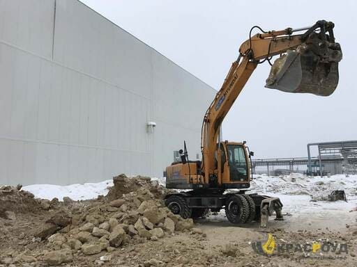 Аренда колесного экскаватора с водителем «Hyundai R180» компания «Красроуд» «Hyundai R180» компания «Красроуд» - 2