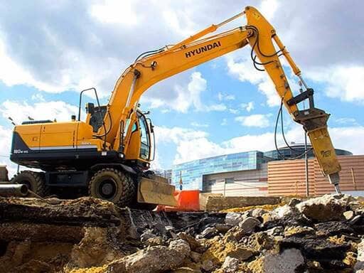 Аренда гидромолота «Alicon B-180» на базе экскаватора компания «Аренда Спецтехни