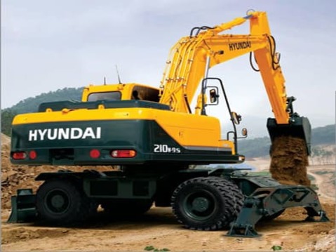 Колесный экскаватор «Hyundai R210-9s» от «Аренда Спецтехники»