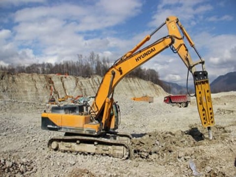 Аренда гидромолота на базе гусеничного экскаватора 33-40 тонн «Аренда Спецтехник