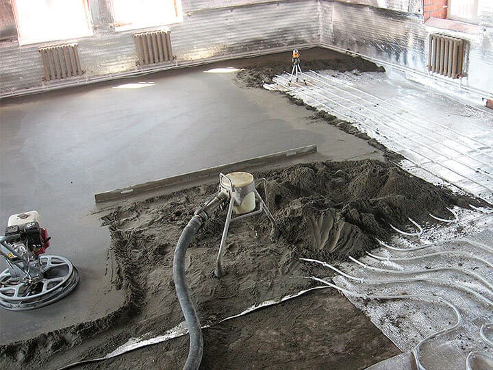 Полусухая стяжка пола